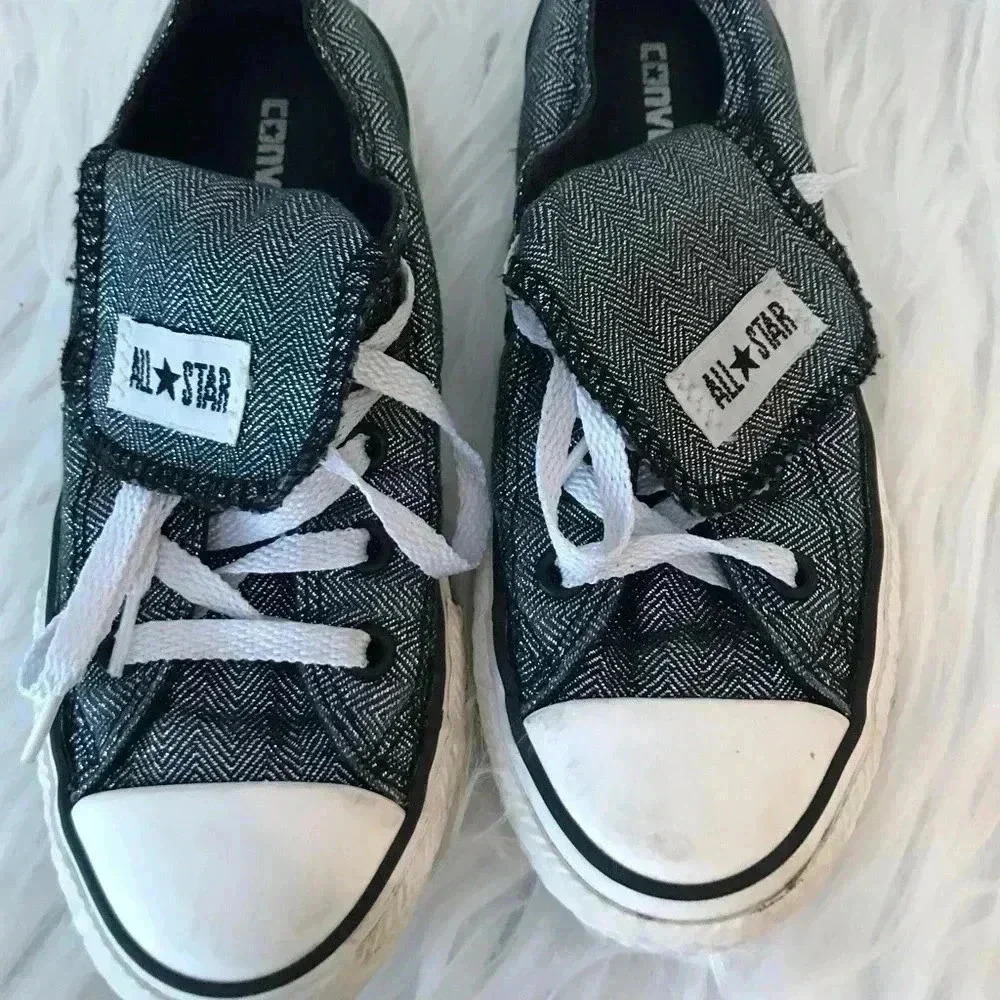 CONVERSE ALL STAR NAVY/SILVER SIZE 13